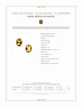 1.98 Ct.Tw.Total Carat Weight Yellow Citrine Studs Earrings, Silver Scan Report