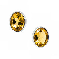 1.98 Ct.Tw. Citrine Silver earring