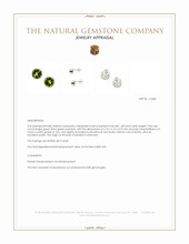 1.68 Ct.Tw.Total Carat Weight Green (Lime Green) Peridot Studs Earrings, Silver Appraisal