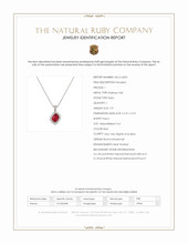 1.91 Ct. Ruby and Natural Diamond Pave Pendant, Platinum 950 Scan Report