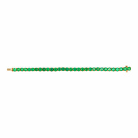 19.24 Ct.Tw.Total Carat Weight Emerald Tennis/Line Bracelet, 14K Yellow Gold Image