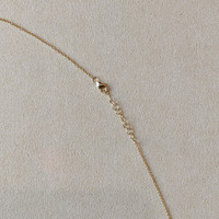 0.26 Ct. Emerald and Natural Diamond Bead Necklace, 14K Yellow Gold Image