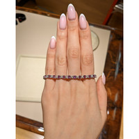 5.60&nbsp;Ct.Tw.Total Carat Weight Pink Sapphire and Natural Diamond Tennis/Line Bracelet, Platinum 600 Life Style