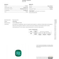 6.28 Ct. Emerald and Natural Diamond Three Stone Ring, Platinum 950 Pdf