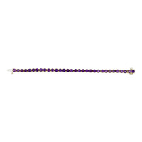 8.60 Ct.Tw.Total Carat Weight Purple Amethyst Tennis/Line Bracelet, 14K Yellow Gold Image