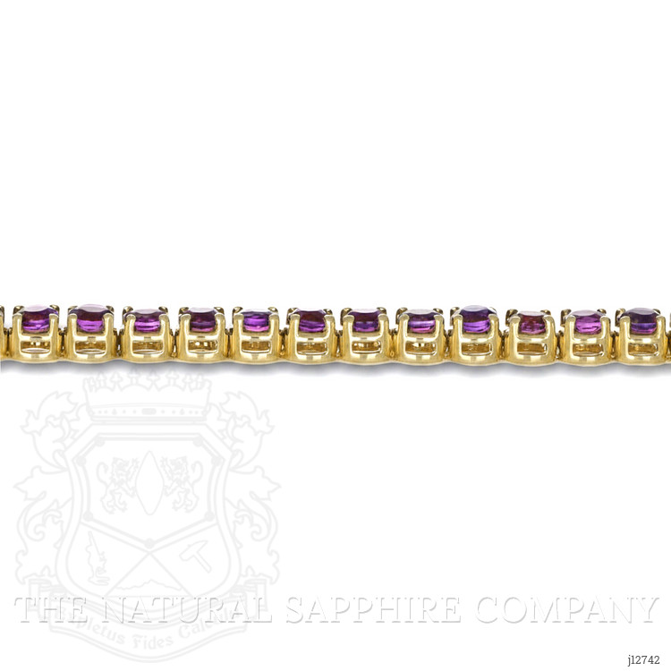 8.60 Ct.Tw. Purple Amethyst Tennis/Line Bracelet, 14K Yellow Gold