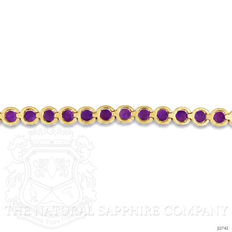 8.60 Ct.Tw. Purple Amethyst Tennis/Line Bracelet, 14K Yellow Gold