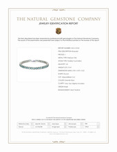 10.41&nbsp;Ct.Tw.Total Carat Weight Greenish Blue Paraiba Tourmaline Tennis/Line Bracelet, Platinum 950 Scan Report