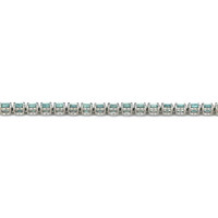 10.41 Ct.Tw.Total Carat Weight Greenish Blue Paraiba Tourmaline Tennis/Line Bracelet, Platinum 950 Image