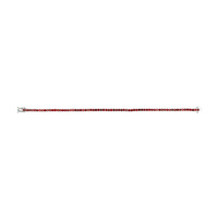 4.01&nbsp;Ct.Tw.Total Carat Weight Ruby Tennis/Line Bracelet, 14K White Gold Image