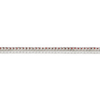 4.01&nbsp;Ct.Tw.Total Carat Weight Ruby Tennis/Line Bracelet, 14K White Gold Image