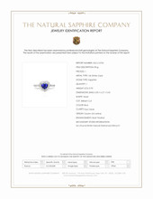 0.93 Ct. Blue Sapphire and Natural Diamond Pave Ring, 14K White Gold Scan Report