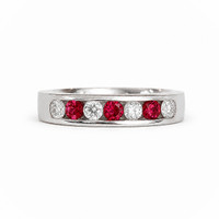 0.15 Ct. Ruby Platinum 950 ring