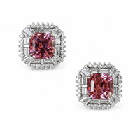3.50 Ct.Tw. Spinel 18K White Gold earring
