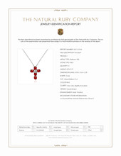 0.91 Ct. Ruby and Natural Diamond Religious Pendant, Platinum 900 Scan Report