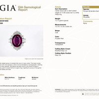 10.89 Ct. Purplish Red Rhodolite Garnet and Natural Diamond Antique Style Ring, Platinum 900 Pdf