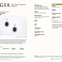 8.71&nbsp;Ct.Tw.Total Carat Weight Blue Sapphire and Natural Diamond Accent Stones Earrings, Platinum 950 Pdf