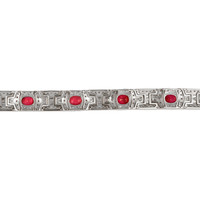 8.50&nbsp;Ct.Tw.Total Carat Weight Ruby and Natural Diamond Pave Bracelet, Platinum 900 Image