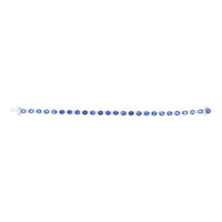 10.30&nbsp;Ct.Tw.Total Carat Weight Blue Sapphire and Natural Diamond Tennis/Line Bracelet, Platinum 600 Image