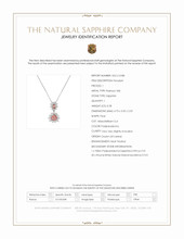0.87&nbsp;Ct.Tw.Total Carat Weight Padparadscha Sapphire and Natural Diamond Pave Pendant, Platinum 900 Scan Report
