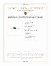 0.90 Ct. Bi Color / Parti Sapphire Solitaire Ring, 14K Yellow Gold Scan Report
