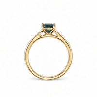 0.90 Ct. Bi Color / Parti Sapphire Solitaire Ring, 14K Yellow Gold Image