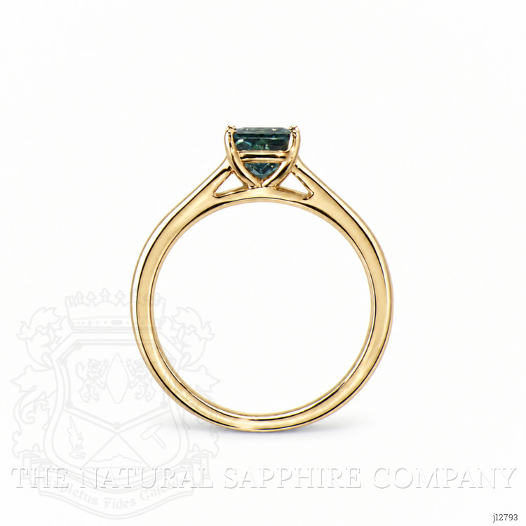 0.90 Ct. Bi Color / Parti Sapphire Solitaire Ring, 14K Yellow Gold