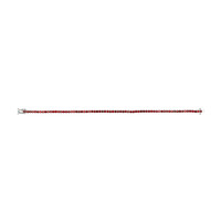 4.01 Ct.Tw.Total Carat Weight Ruby Tennis/Line Bracelet, 14K White Gold Image