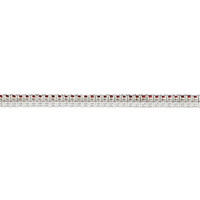 4.01 Ct.Tw.Total Carat Weight Ruby Tennis/Line Bracelet, 14K White Gold Image