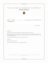 3.50 Ct.Tw.Total Carat Weight Emerald Tennis/Line Bracelet, 14K White Gold Appraisal