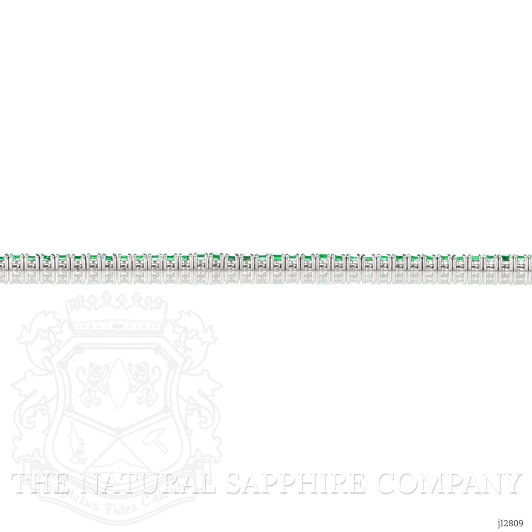 3.50 Ct.Tw. Emerald Tennis/Line Bracelet, 14K White Gold