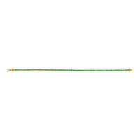 3.50 Ct.Tw.Total Carat Weight Emerald Tennis/Line Bracelet, 14K Yellow Gold Image