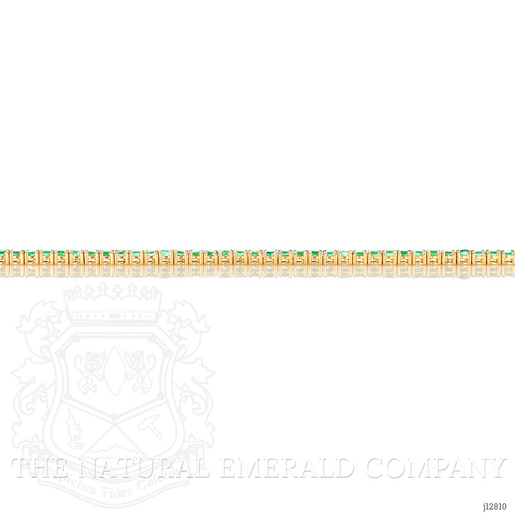 3.50 Ct.Tw. Emerald Tennis/Line Bracelet, 14K Yellow Gold