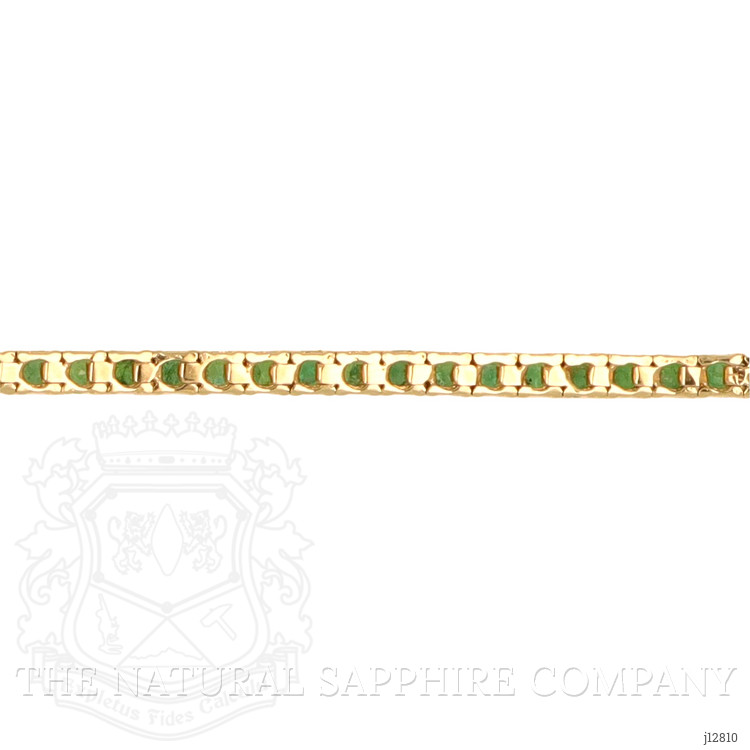 3.50 Ct.Tw. Emerald Tennis/Line Bracelet, 14K Yellow Gold
