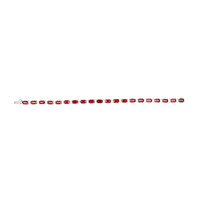 9.01&nbsp;Ct.Tw.Total Carat Weight Ruby and Natural Diamond Accent Stones Bracelet, 14K White Gold Image