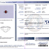 3.04 Ct. Ruby and Natural Diamond Pave Ring, Platinum & 18K Yellow Scan Report