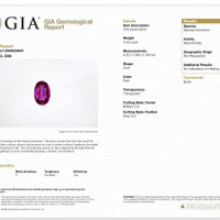 0.43 Ct. Ruby and Natural Diamond Halo Ring, 14K Yellow Gold Scan Report