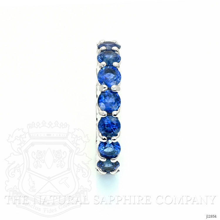 4.92 Ct. Blue Sapphire Accent Stones Ring, 14K White Gold