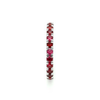 1.16 Ct. Ruby Accent Stones Ring, 14K White Gold Image