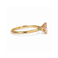 1.28 Ct. Padparadscha Sapphire Solitaire Ring, 14K Yellow Gold Image
