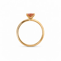 1.28 Ct. Padparadscha Sapphire Solitaire Ring, 14K Yellow Gold Image