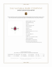 0.48 Ct. Ruby and Natural Diamond Pave Ring, Platinum 900 Scan Report