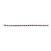 12.72 Ct.Tw.Total Carat Weight Ruby and Natural Diamond Pave Bracelet, Platinum 950 Image