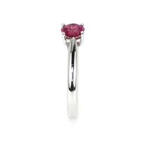 0.86 Ct. Sapphire Solitaire Ring, 18K White Gold Image
