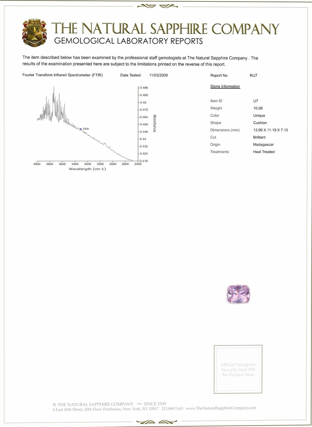 10.08 Ct. Purplish Pink Sapphire and Natural Diamond Three Stone Ring, Platinum 950