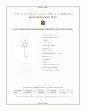 0.90 Ct. Pink Sapphire Accent Stones Pendant, Silver Scan Report