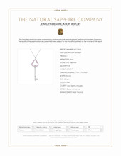 0.90 Ct. Pink Sapphire Accent Stones Pendant, Silver Scan Report