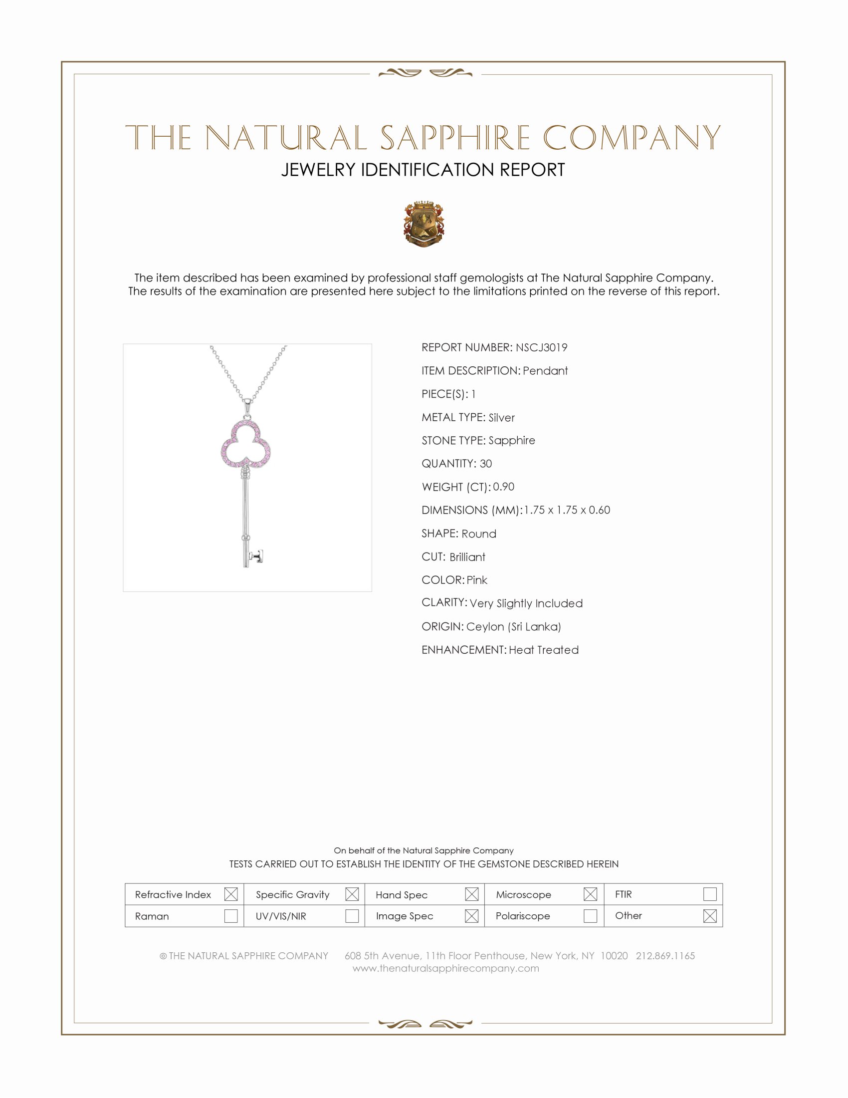 0.90 Ct. Pink Sapphire Accent Stones Pendant, Silver