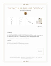 0.90 Ct. White Sapphire Accent Stones Pendant, Silver Appraisal