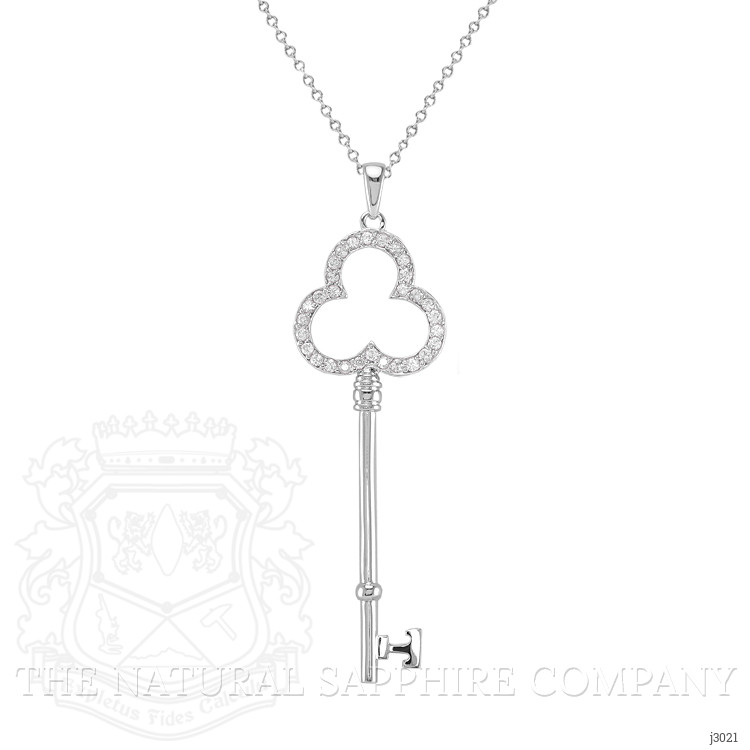 0.90 Ct. White Sapphire Accent Stones Pendant, Silver